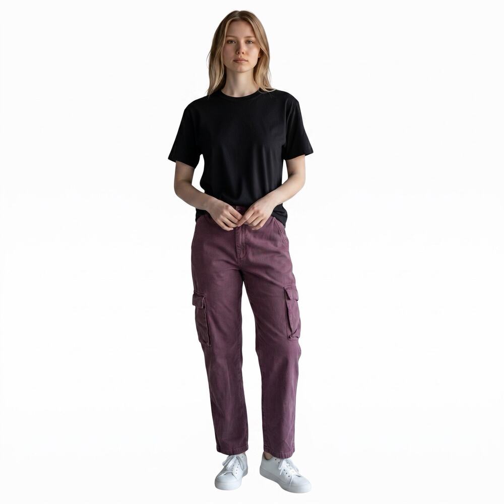 TNA Wmns Cargo Pants Brown Large Casual Indie Granola Girl Outdoors Minimalist